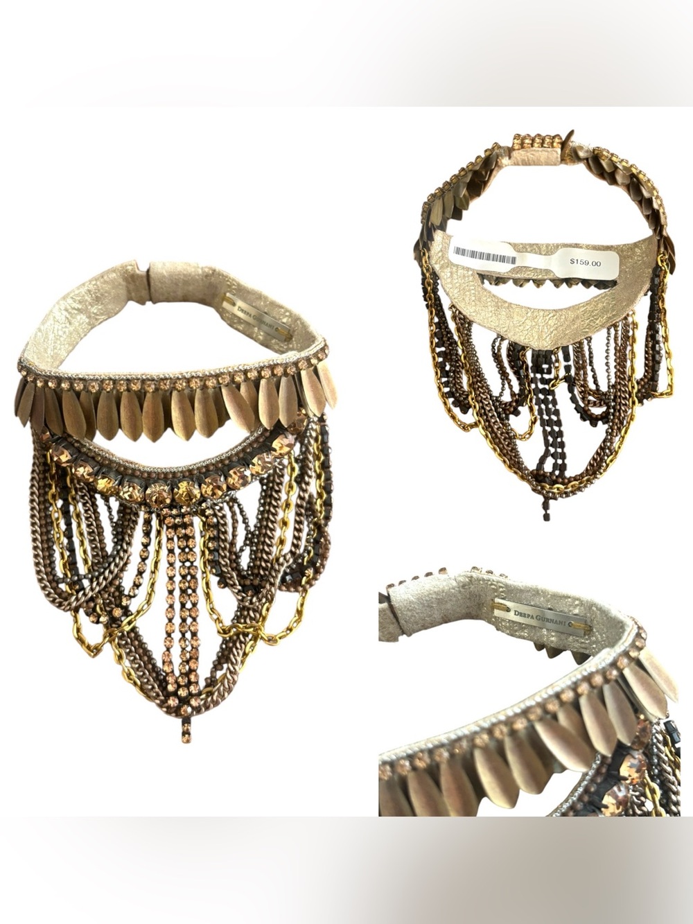Deepa Gurnani Layered Ornate Bracelet